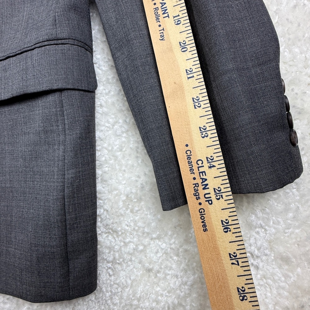 Lauren‎ Ralph Lauren Blazer Men 46R Grey 100% Wool Two Button Sport Coat - Picture 7 of 9